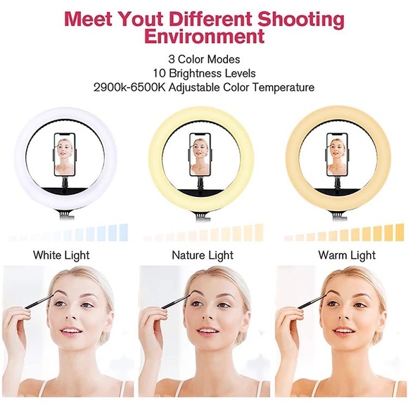 COPY - BRABD NEW LED RING LIGHT 18 INCHES WITH TRIPOD AND REMOTE CONTROL - Picture 5 of 8